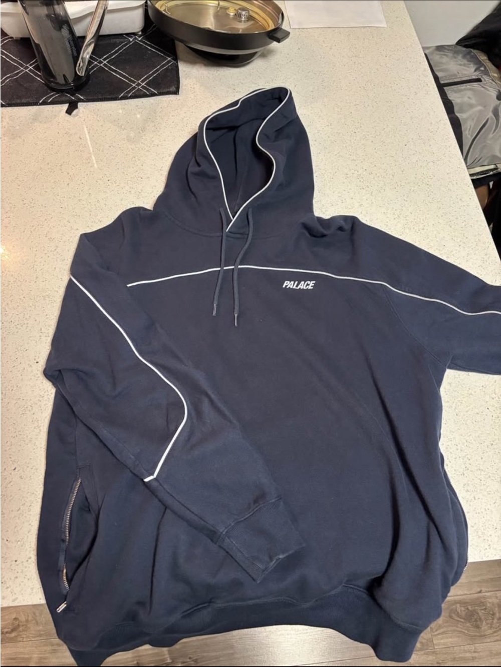 PALACE Reflecto Hood in Navy (SS19 collection) (Size: M)